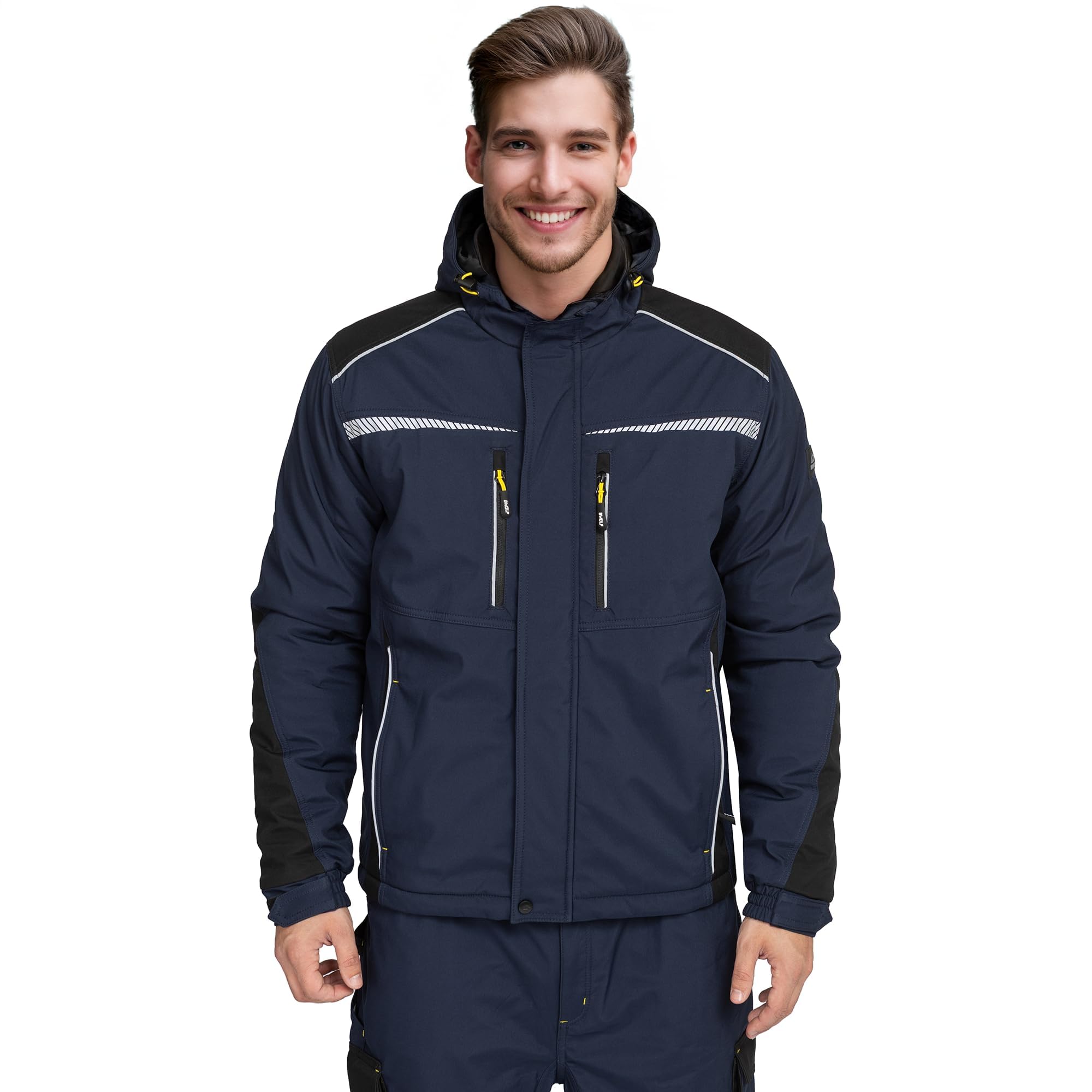 BWOLF DAYTONA ICE - Giacca da lavoro da uomo, in softshell, riflettente, da lavoro da uomo