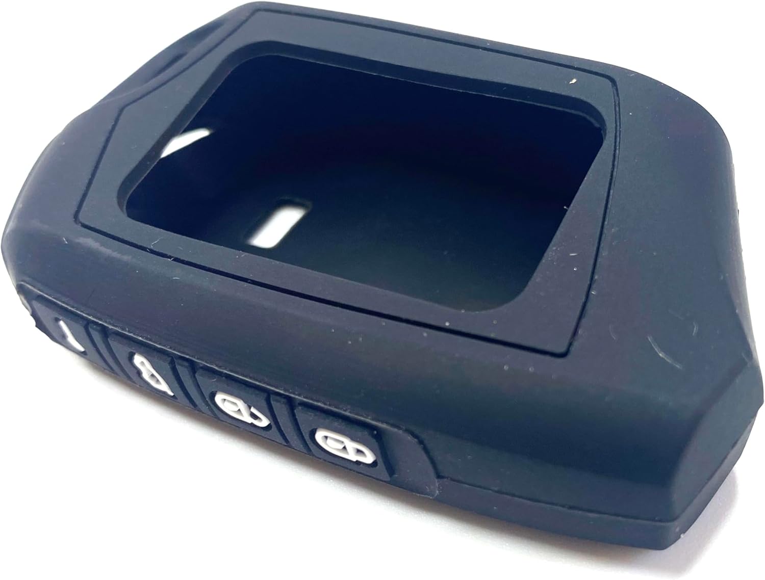 RFX-2WT9-FM T9 Key Silicone Sleeve Waterproof Dirt Tolerance Black 2WT9R for FM 2-Way 3000-FT LCD 4 Side Buttons Silicone Shell only New Compatible Replacement For Viper Part Assembly