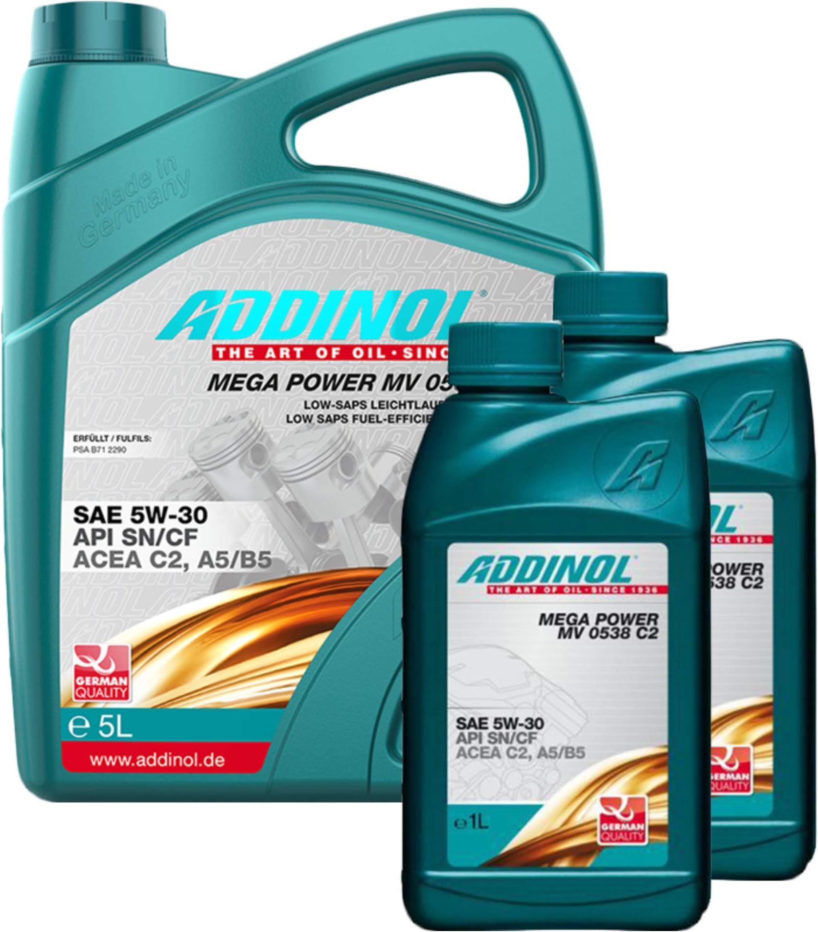ADDINOL Engine Oil 5W-30 Mega Power MV 0538 C2 5L + 2X 1L