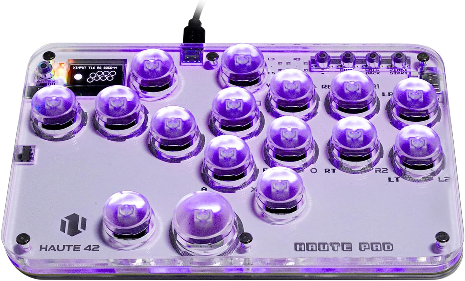 JZW-Shop Arcade Stick G16, All-Button Arcade Controller for Switch/PC/PS4/PS3 /Steam Deck, Arcade Fight Stick Game Keyboard with Turbo & Custom RGB, Supports Hot-Swap & SOCD