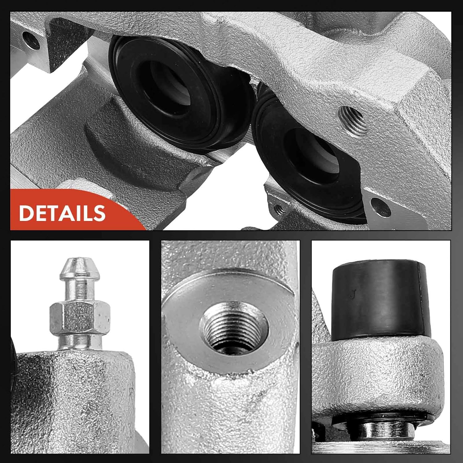 A-Premium Disc Brake Caliper Assembly with Bracket Compatible with Mercedes-Benz GLE300d 2016, GLE350 2016-2018, GLE400 2016-2018, GL350 2013, ML250 2015, ML350, ML400 - Front Right Passenger