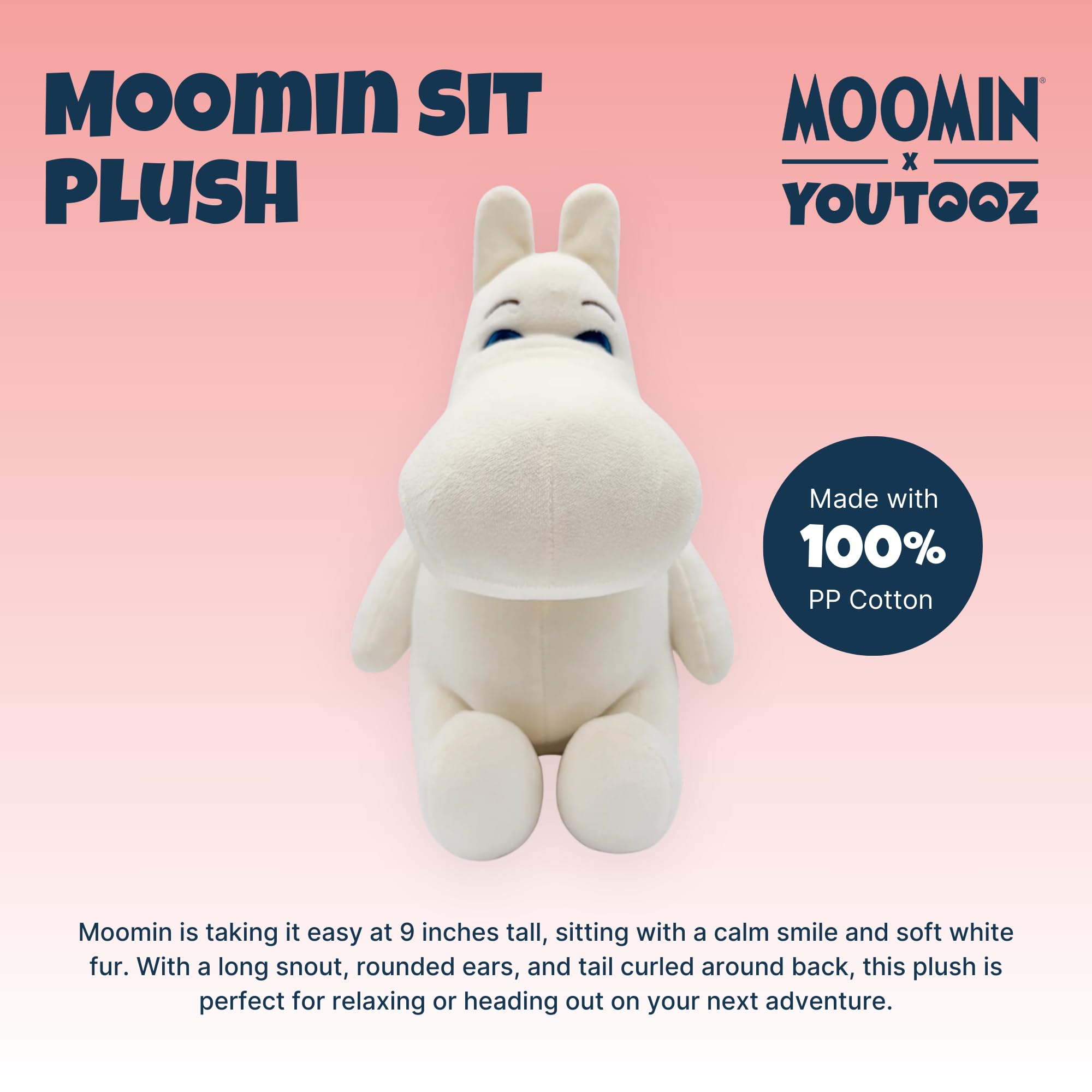 Youtooz - Moomins: Peluche Moomin (9 Pulgadas)