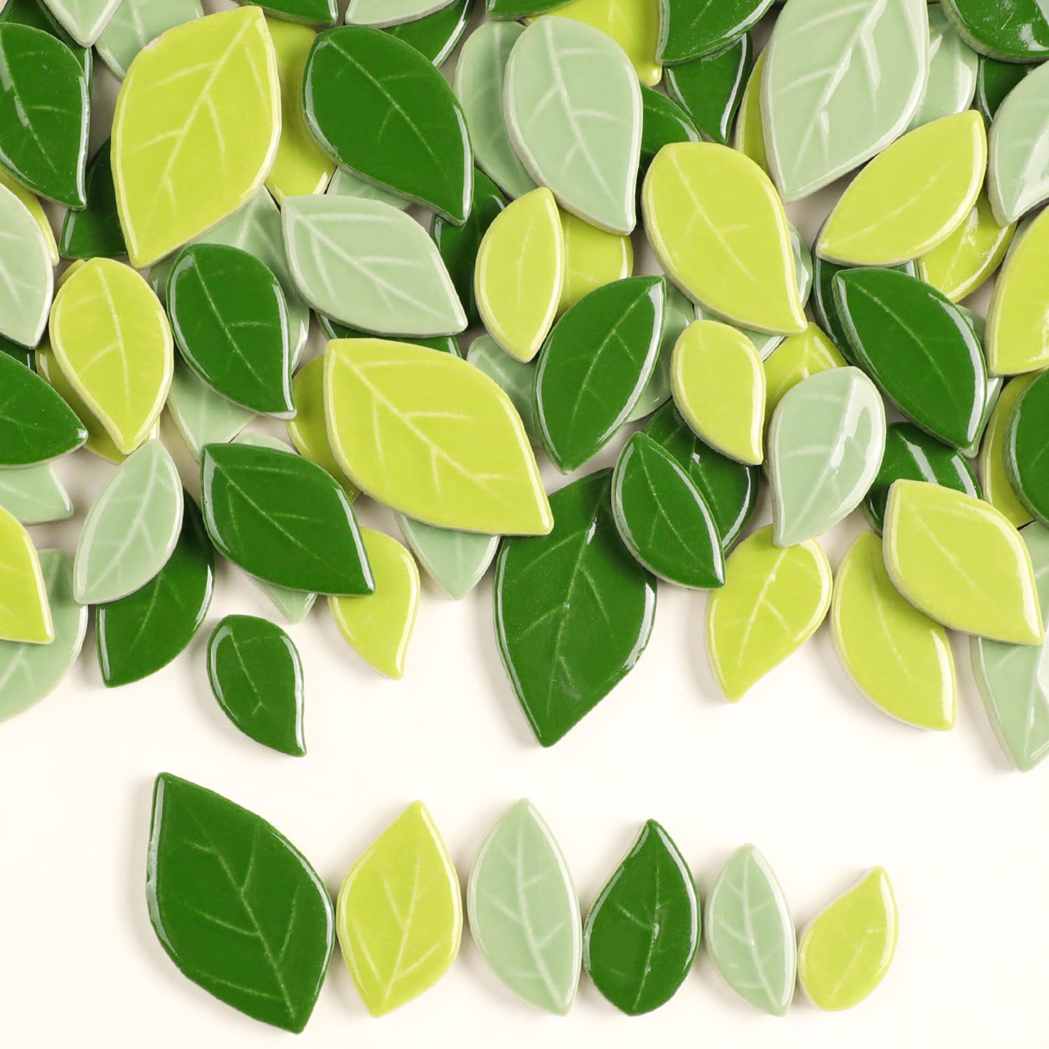 Mosaïque en vrac feuille de chêne en céramique pour loisirs créatifs