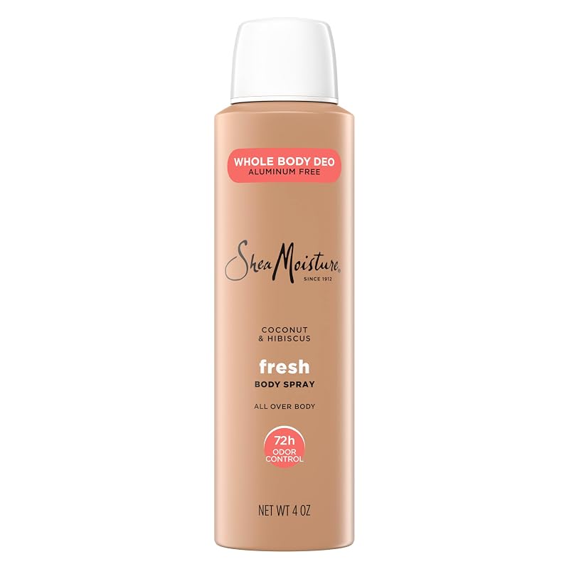 Desodorante em spray SheaMoisture Coconut & Hibiscus sem alumínio, 120 mL