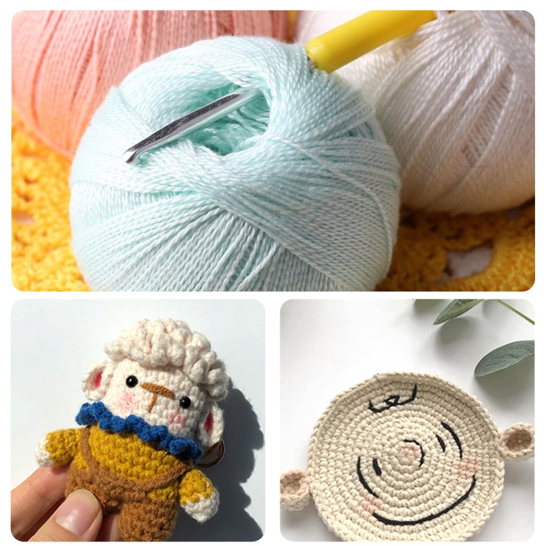 Set 5 Uncinetti Per Maglia - Misure 6,5-10mm Con Accessori - Foto 8