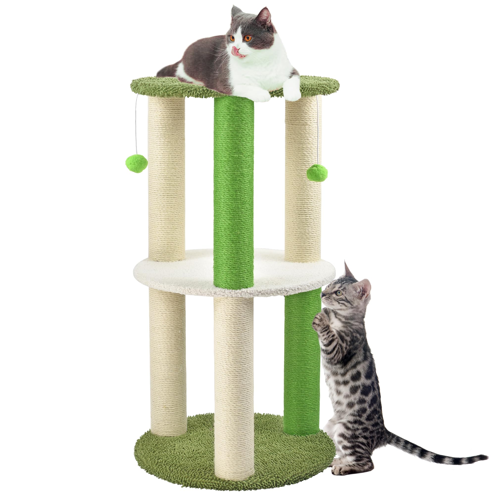 Tier Tall Cat Scratching Post For Large Cats 33 Desertcart - Main Image