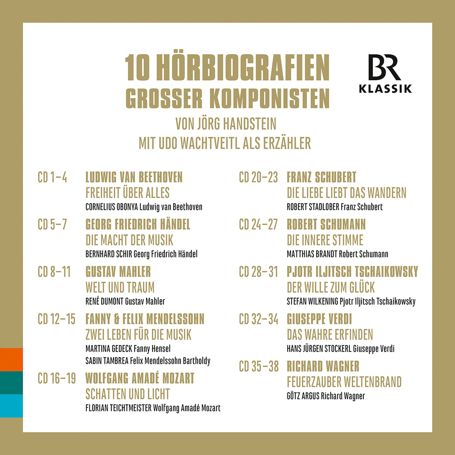 10 Hörbiografien grosser Komponisten [38 CDs]