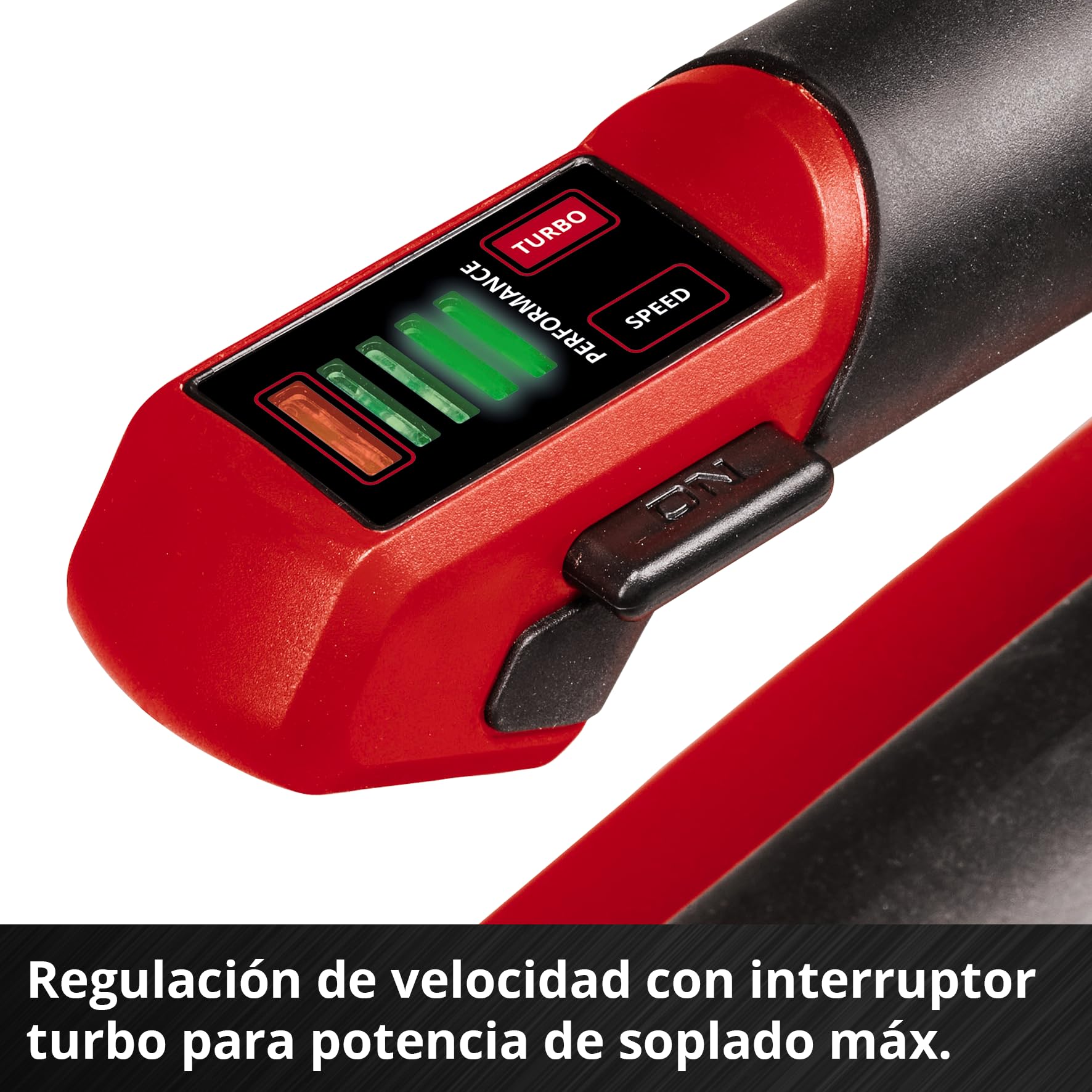 Soplador de Hojas con batería GP-LB 18/200 Li GK-Solo Power X-Change Einhell (Iones de Li, 18V, tecn. de rodete axial, Pot. de soplado 670m³/h, Set de Limpieza de canalones, sin batería ni Cargador)