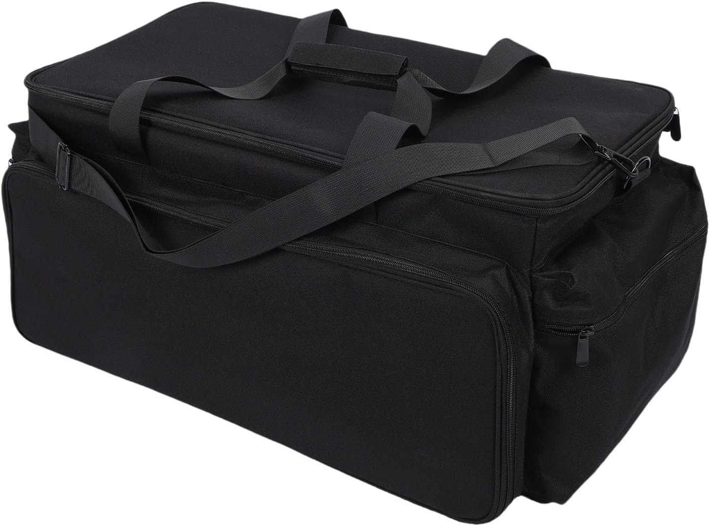 Keenso DJ Controller Case, Canvas Material, Padded Storage Bag with Adjustable Shoulder Strap, Perfect for Portable Travel and Device Accessories