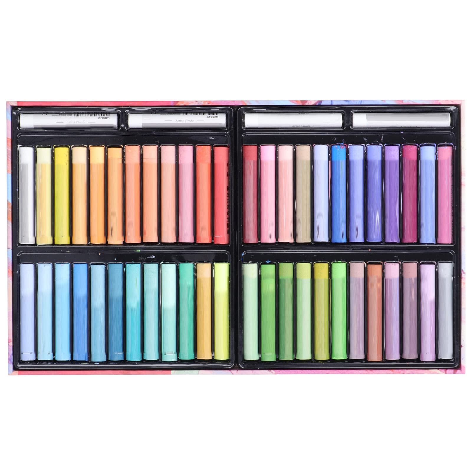 Haofy Set Pastelli a Olio, 48 Pezzi, Olio Misto e Cera, Colori Ricchi e Brillanti per Artisti e Studenti (8948MK)