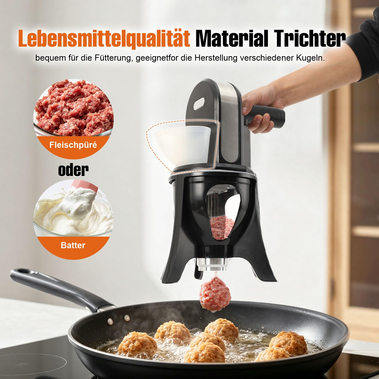 Automatische Fleischbällchen Maschine, kleine automatische süße Knödel Maschine, Fischfleisch Ball bilden Maschine, klebrigen Reis Ball Machen Fleischbällchen Maschine für Küche