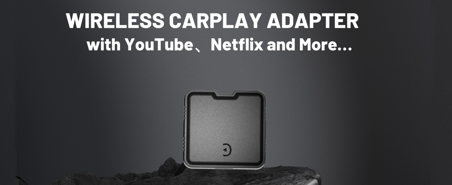 Carplay Wireless CarPlay & Android Auto Adapter, 2025 CarPlay Ai Box For OEM Wired Cars With Built-in Netflix/YouTube, TF Card Support - Upgrade To Wireless Streaming & Media Playback Android Auto Wireless
