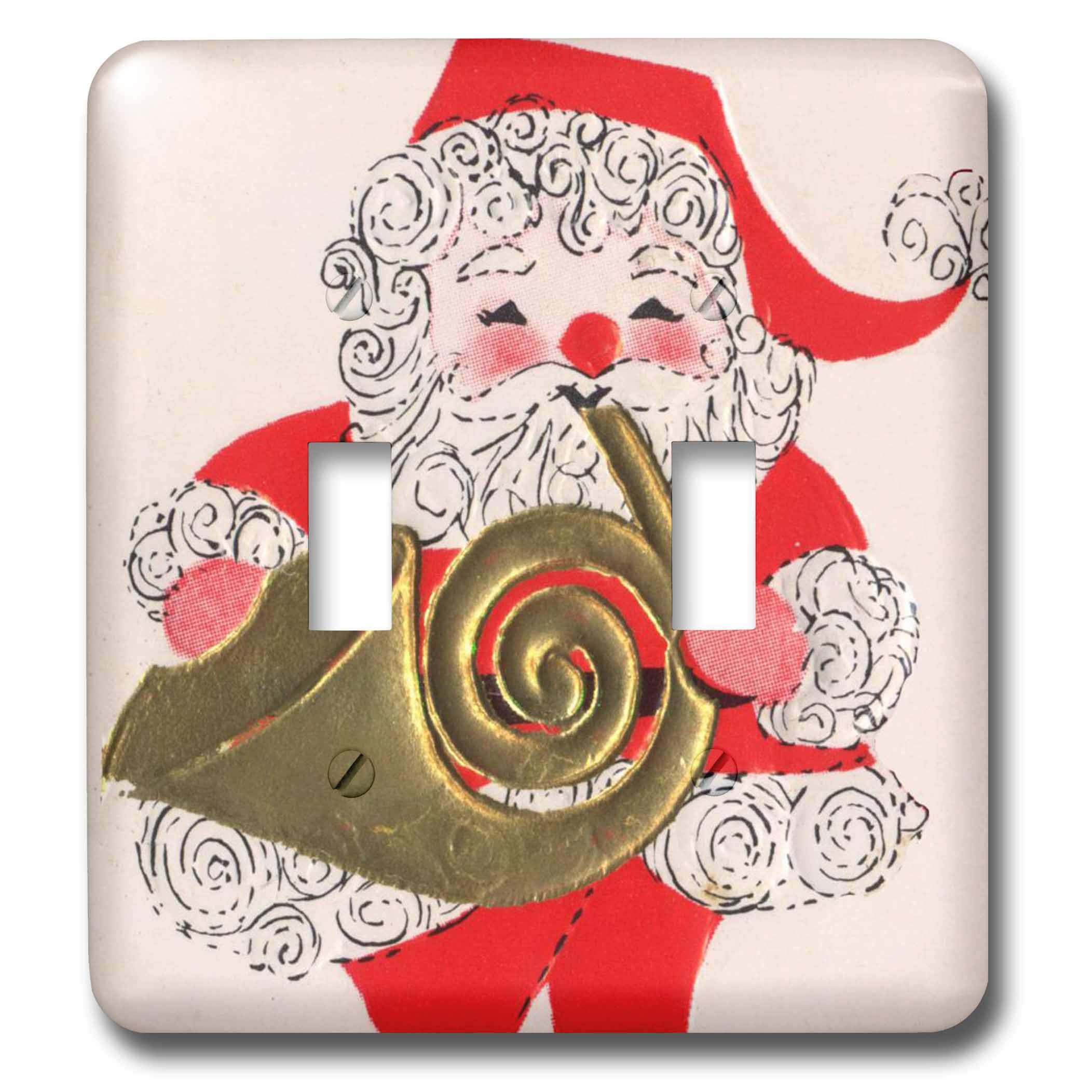 Interrupteur à baïonnette Santa au cor d'harmonie pour illuminer votre salon à Noël 3dRose