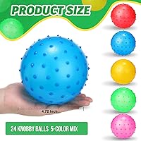 Vista 2 de Jerify Knobby Balls - Pelota sensorial hinchable a granel, suave, inflable, masaje, juguete de plástico para fiesta escolar, juego en interiores
