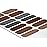 TOUGH GIRLS | 20 Exquisite Gel Nail Polish Strips w/Application Accessories - No UV/LED Lamp Required (Denim Blue & Rust)