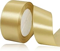 Vista 61 de Cinta dorada para envolver regalos, cinta de satén de 1 pulgada x 25 yardas para manualidades, fabricación de lazos para el cabello, coronas, ramos