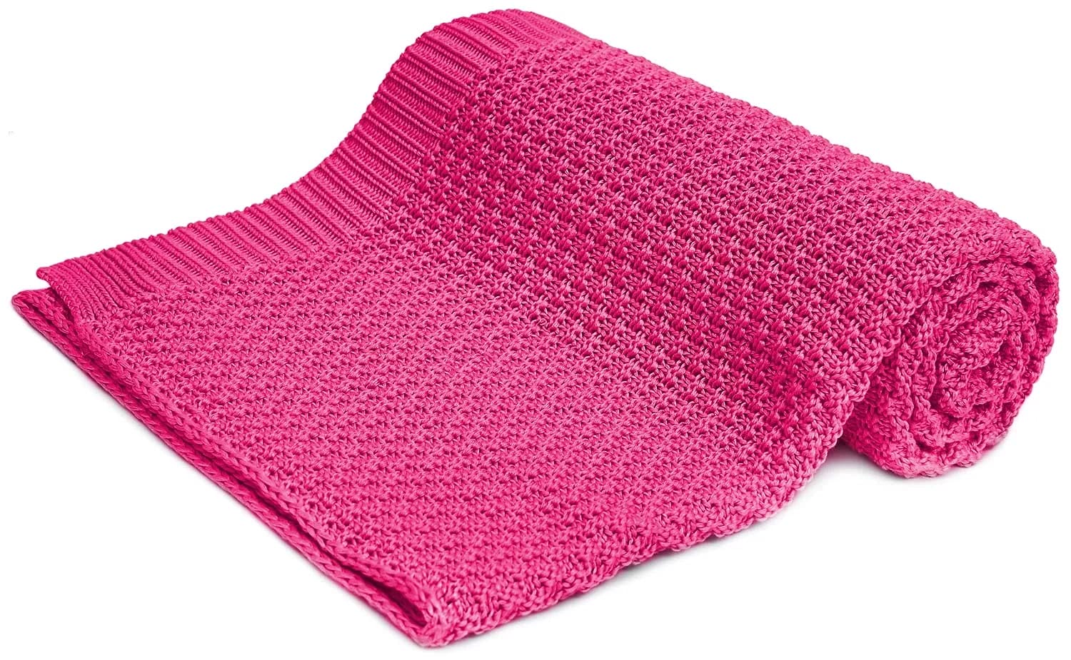 Bellochi Mallow kocyk dziecięcy dla dziewcząt i chłopców – 100% bambus – przytulny koc dla dzieci, koc dla początkujących, koc z dzianiny – na lato – super miękki, oddychający – 100 x 80 cm