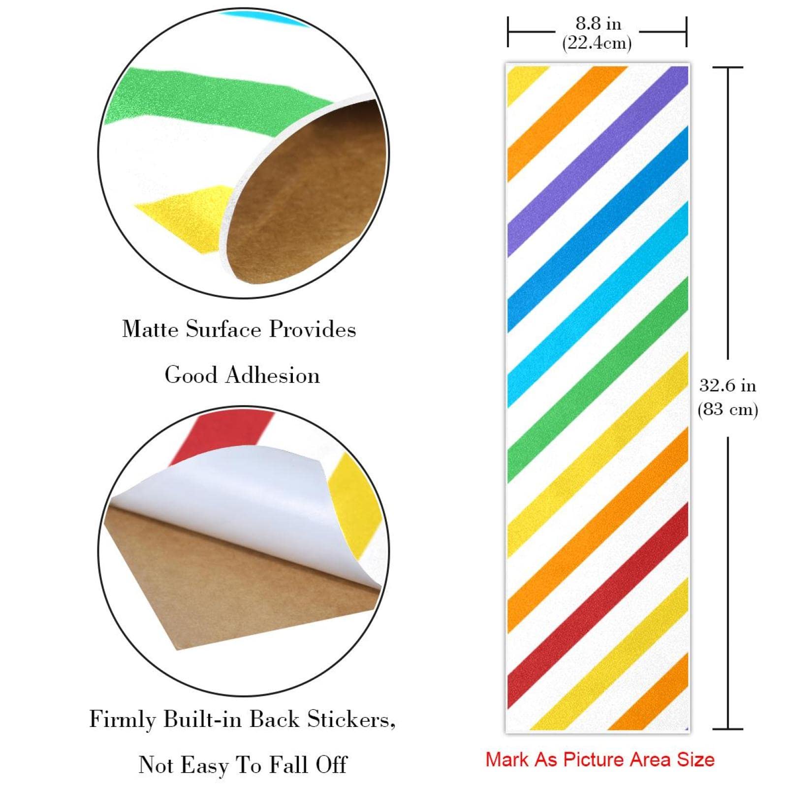 Bunte Farbe, 2 Stück Skateboard-Griptape Bogen Schleifpapier Longboard Aufkleber Roller Deck Sandpapier