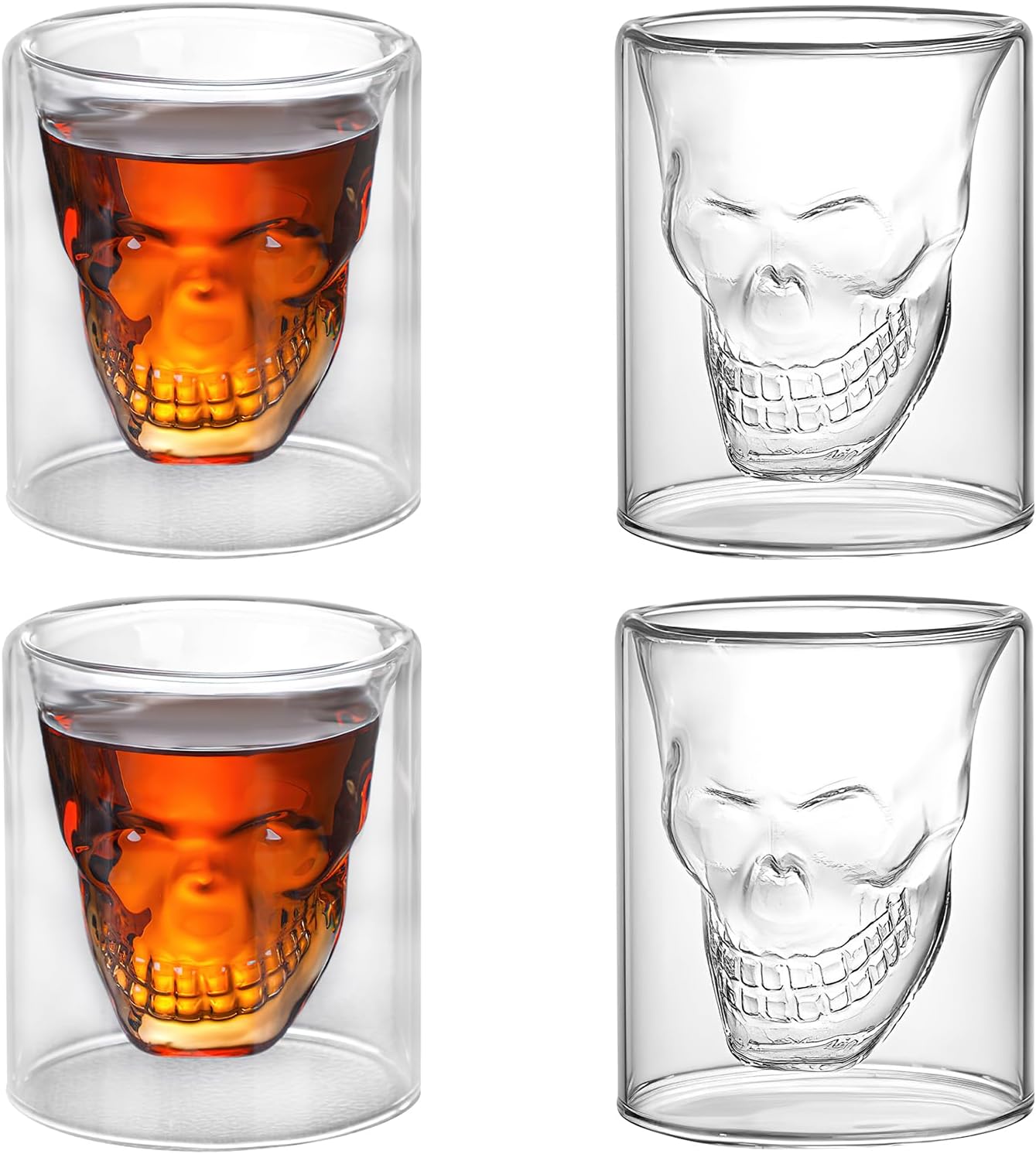 RUGLUSH Verres à shot personnalisés - Petit verre 3D 3D pour shots à