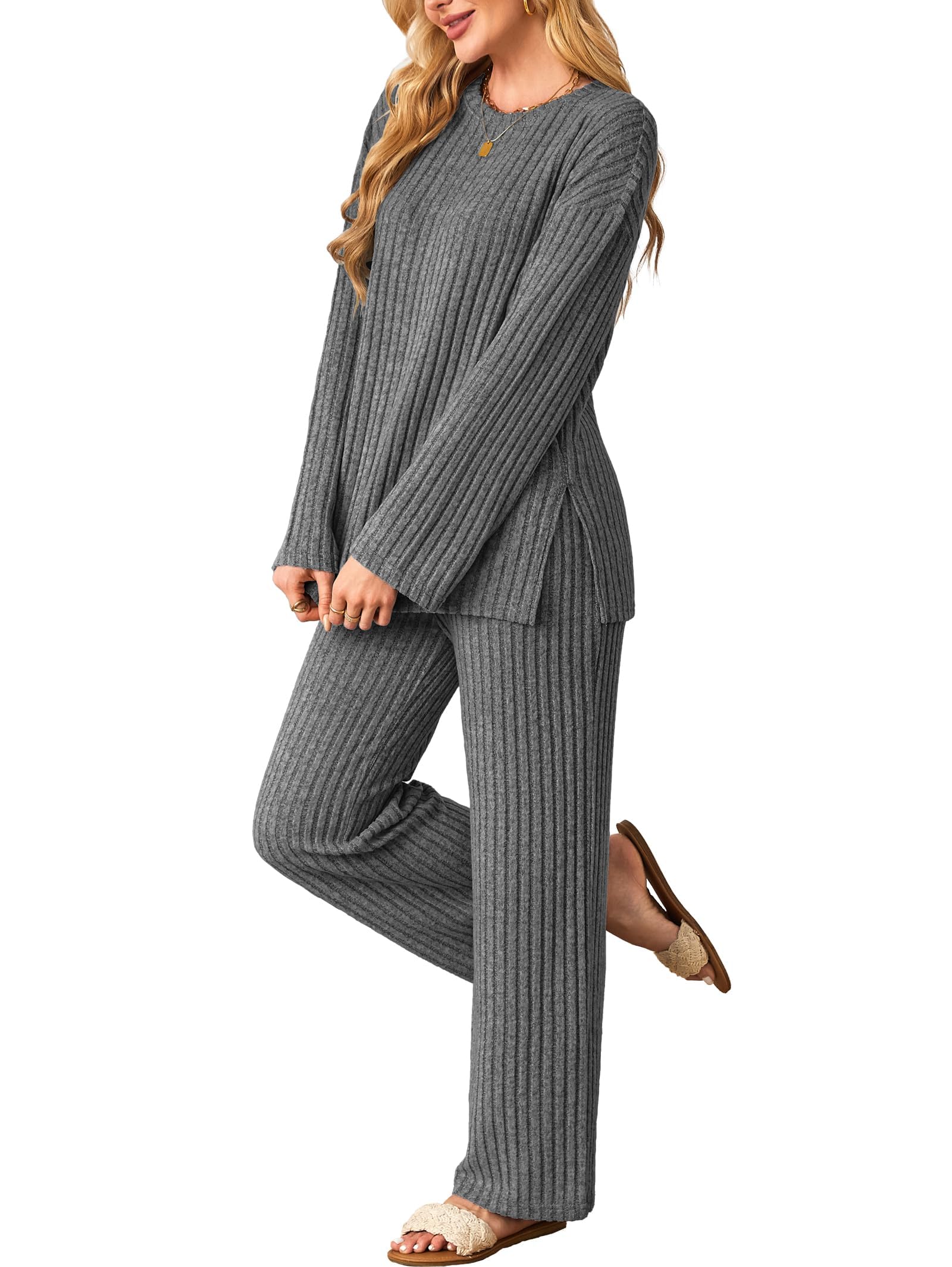 Kikibell Women's 2 Piece Outfits Oversized Slouchy Matching Lounge