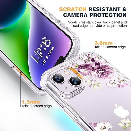 Miniatura 814 de Diaclara - Funda diseñada para iPhone 14 Pro Max, resistente, de cuerpo completo, con protector de pantalla sensible al tacto y antiarañazos + Blanco