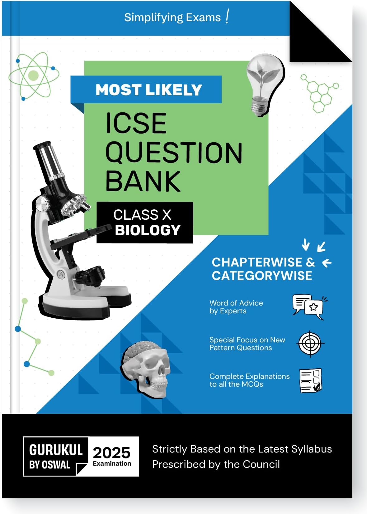 Gurukul By Oswal Biology Most Likely Question Bank for ICSE Class 10 for 2025 Exam - Chapterwise & Categorywise Topics, Previous Years Board Questions, Latest Syllabus, New Paper Pattern Paperback – 18 March 2024