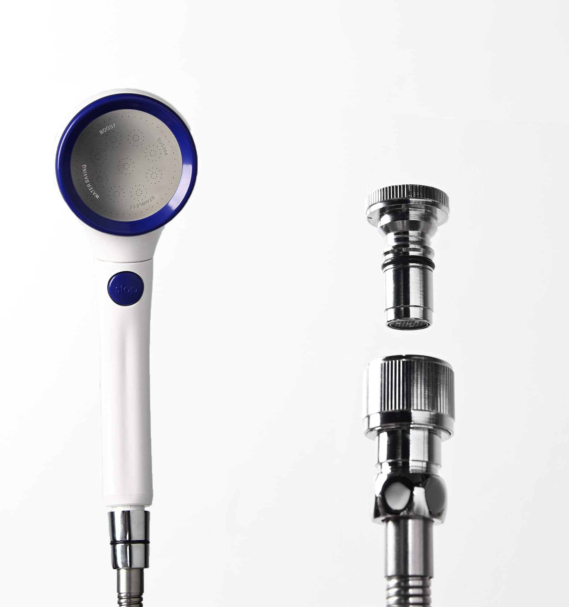 SmarterFresh Quick Connect Sink Faucet Sprayer Set - Metal Detachable Faucet Sink Hose Attachment With Handshower for Rinsing, Hair Washing and Pet Cleaning (Quick Connect Sprayer)