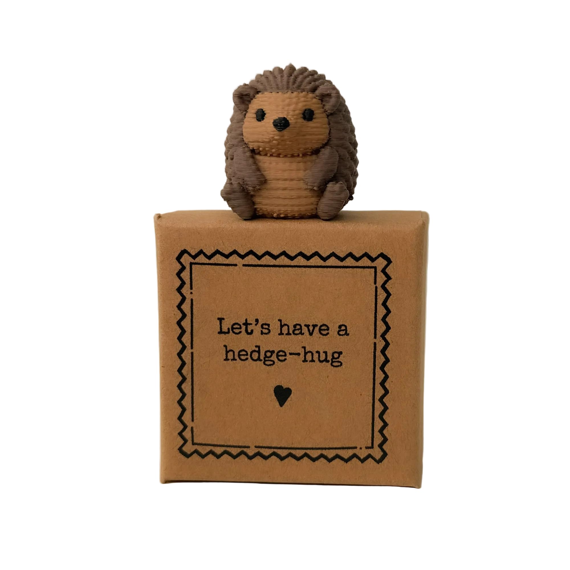 Image Industry “Let’s Have a Hedge-Hug” Tiny Little Gift – Hedgehog Mini Figurine Keepsake | Best Friend Sentimental Gift | Cute UK Handmade Token Present