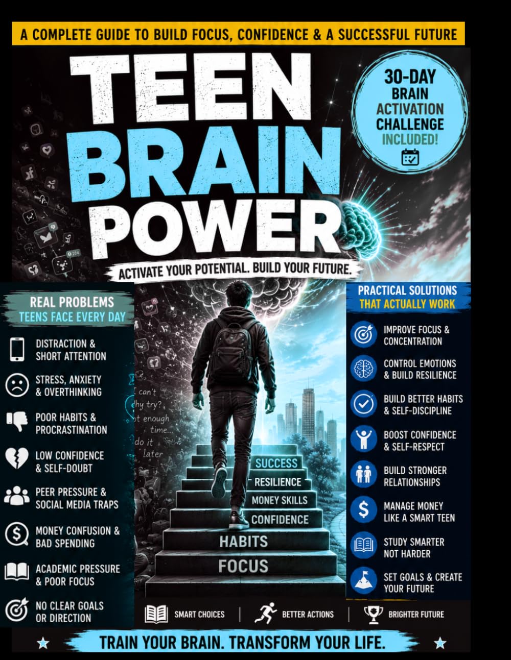 TEEN BRAIN POWER: A Practical Guide to Beating Distractions, Building Confidence, Managing Money, and Achieving Academic Success