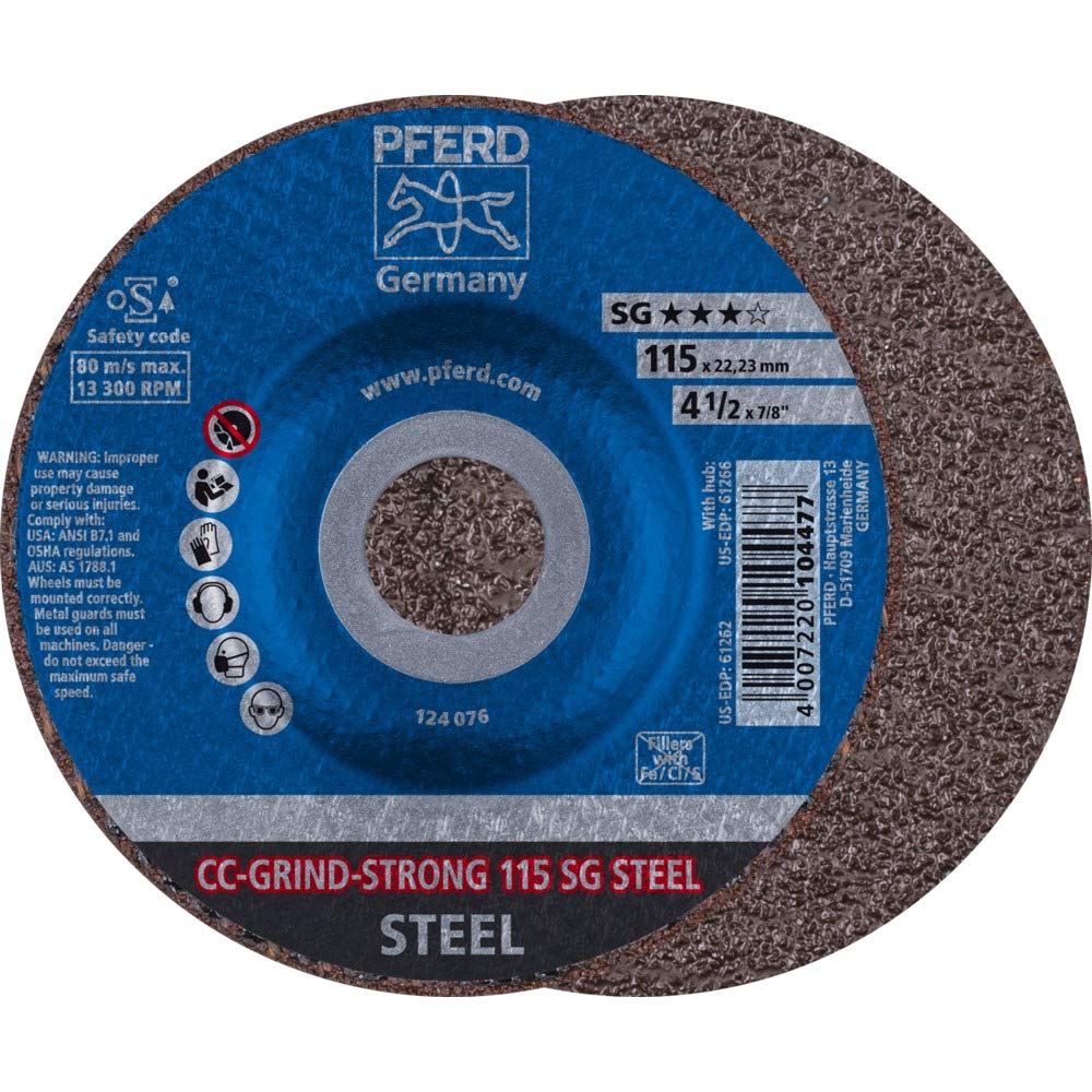Disques abrasifs CC-GRIND-STRONG 115 SG STEEL meule ébarbage soudure acier 64181115