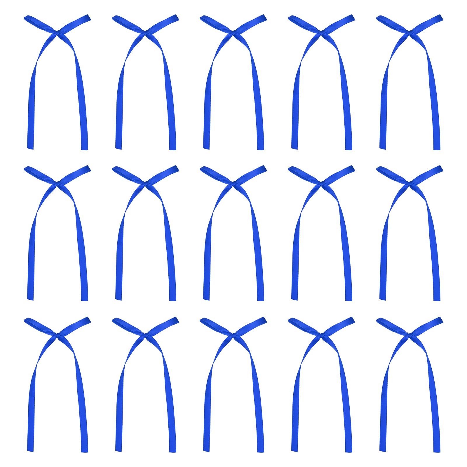 Muiltvoe 50 Pcs Bow Cake Toppers, 3x5.7 Inch Bow Cupcake Toppers Satin Bowknot Bow Party Decorations for Cake Dessert Craft DIY Decorating Wedding Birthday Party, Champagne