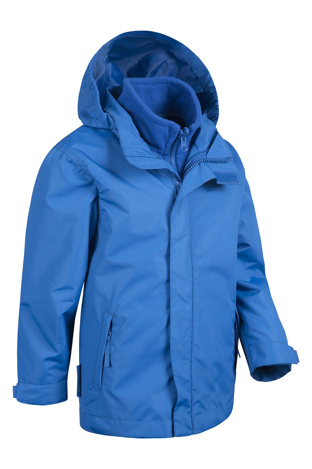 Mountain Warehouse Fell Veste 3 en 1 pour enfants - Imperméable Triclimate, Veste intérieure détachable, Capuche repliable, Manteau pour garçons et filles - Printemps été