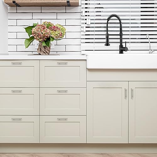 Miniatura 9 de Ravinte 40 Pack  5'' Cabinet Pulls Brushed Nickel Stainless Steel Kitchen Drawer Pulls Cabinet Handles 5Length, 3 Hole Center with Mounting Template