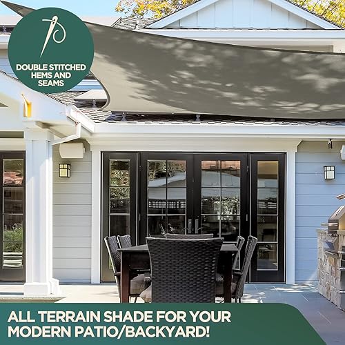 Miniatura 5 de CCS CHICAGO Canvas Canvas para caballo de hierro extra resistente, lona impermeable con ojales inoxidables para uso industrial y comercial, marrón,