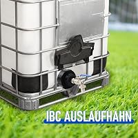 STEEIRO IBC Tartály Csap 3/4 Hüvelyk S100x8 Menetes Adapter Fekete Sárgaréz Kertitömlő Csatlakozó Víztartály Kiegészítő 6