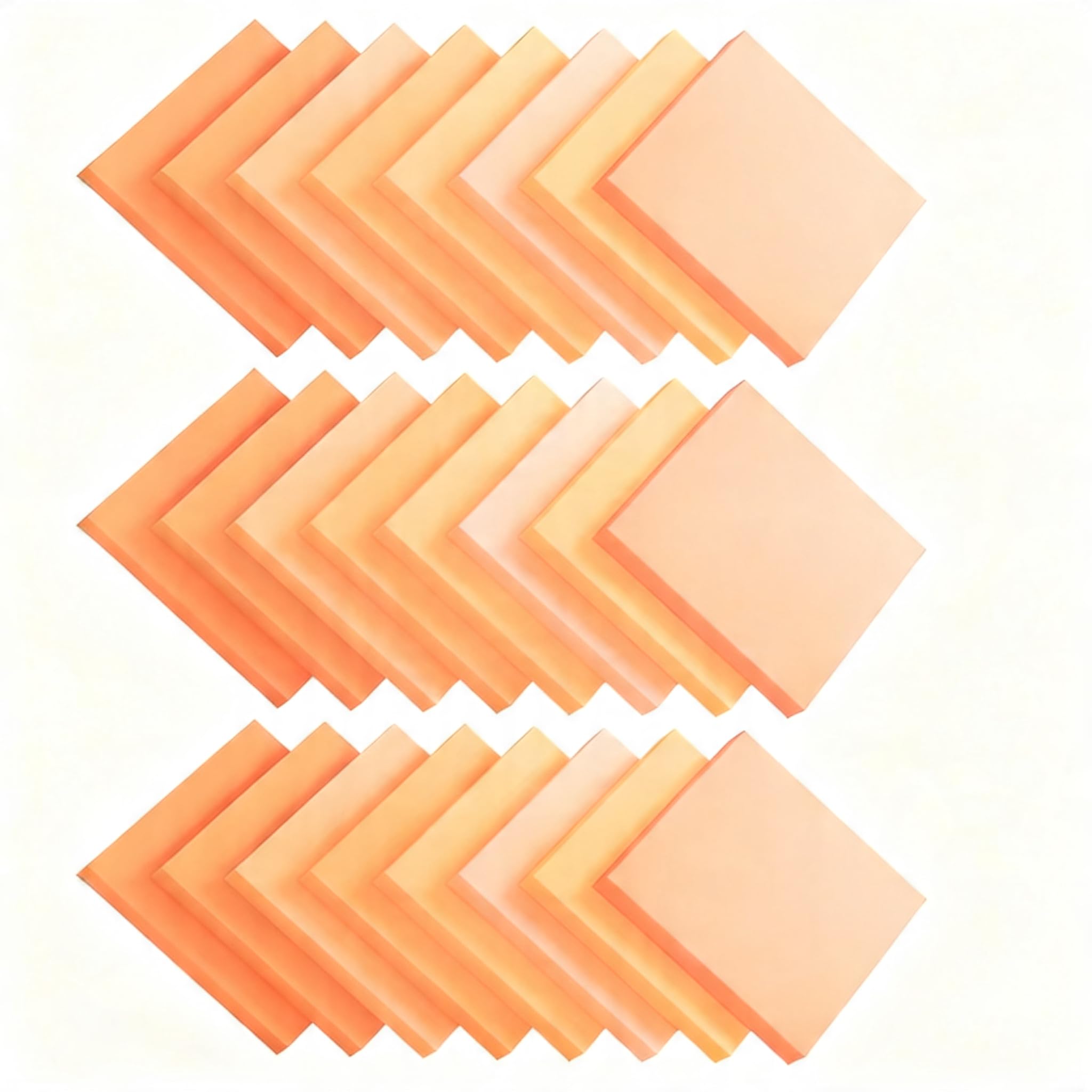 Sticky Notes, 3 x 3 in, 24 Pads, for School, Home and OfficeοΌ42 Sheets/pad, Total 1008 Sheets(24 pcs Neon Orange)