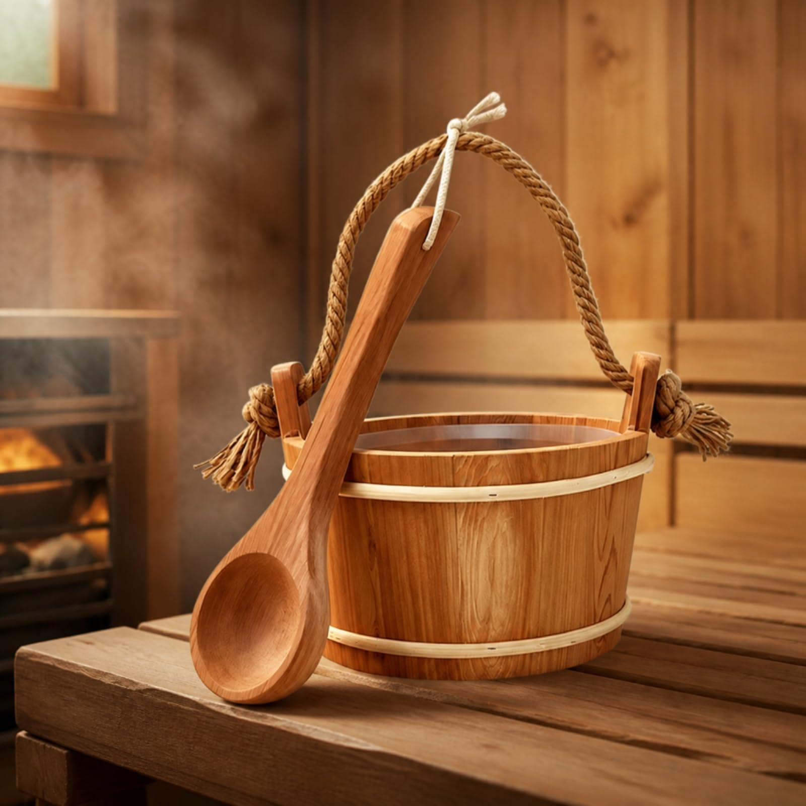 Seau Sauna avec Louche Étanche