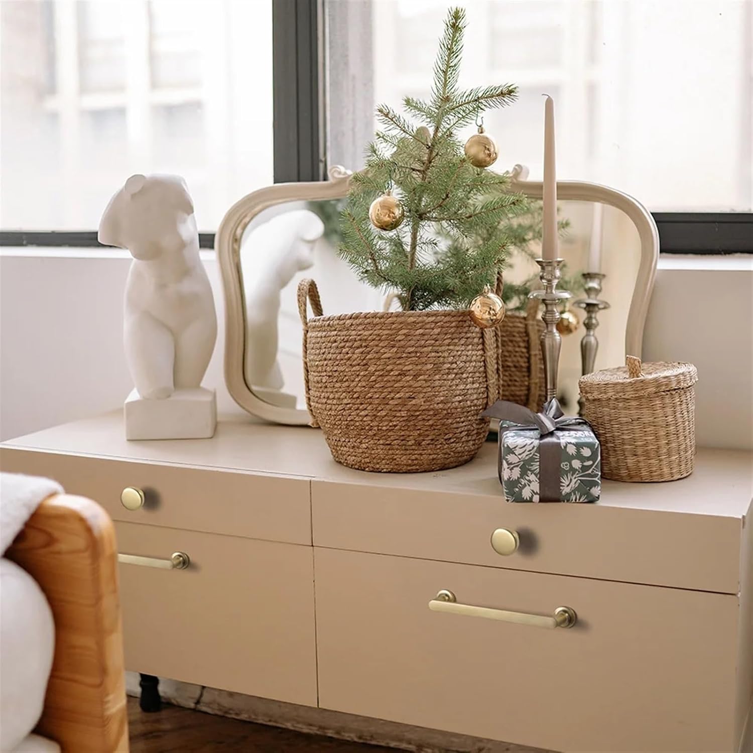 Cabinet Pulls Antique Brass Solid Zinc Alloy Kitchen Drawer Pulls Cabinet Handles Rounded Knob Vintage Furniture Handle 1Pcs (Color : 9590GT-96mm, Size : 1pc)