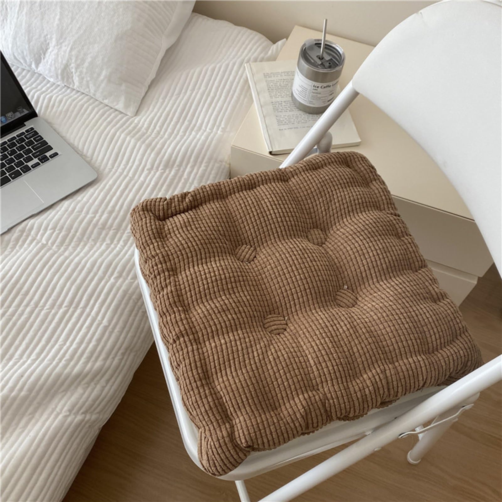 TALCUS Cojines para Sillas de Exterior,Cojines para Palets, Banco, Silla y Suelo, Asiento Cómodo Decorativo para Interior y Exterior(E,4PCS)