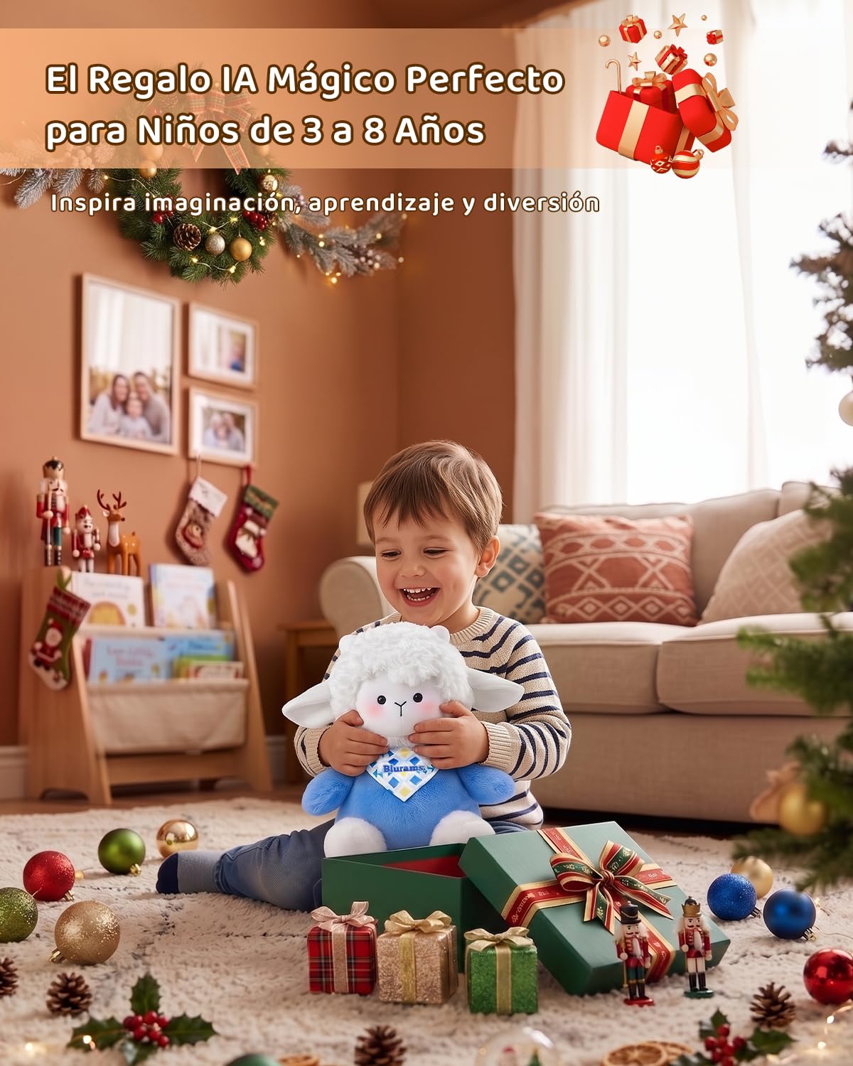 Peluche Interactivo con IA para Niños de 3 a 8 Años, Peluche con Chat de Voz, Control por App y Memoria, Compañero Educativo Emocional, Regalo Original como Juguetes para Niños de 3 a 6 Años