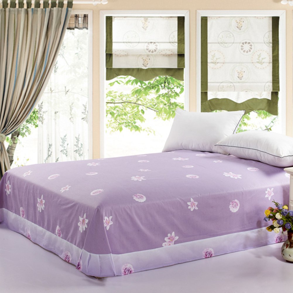 Drap en coton 240x265cm impression G grand drap plat de lit double