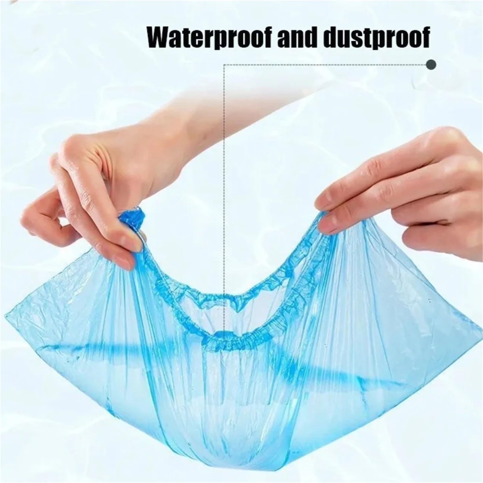 Copriscarpe Copriscarpe impermeabile da 100 pezzi copriscarpe in plastica antiscivolo imbottito in PE for interni