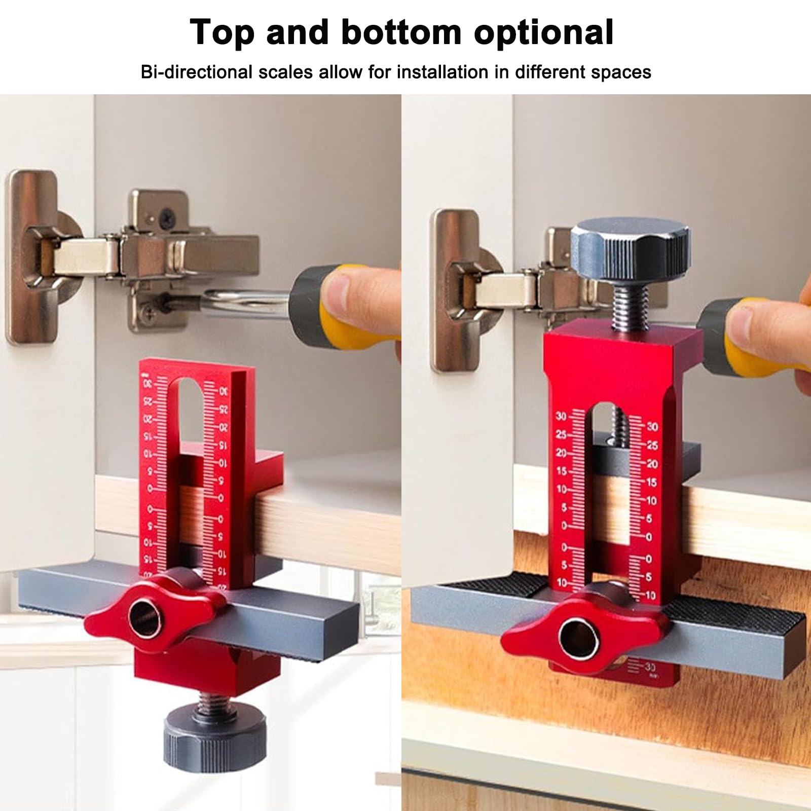 Tool Cabinet Adjustable Aluminum Alloy Cabinet Door Installation Jig With  Precise Positioning Handle For Most Cabinets (1-Pack) 25APH005216 - The Home  Depot Cabinet Doors, image size:1600x1600