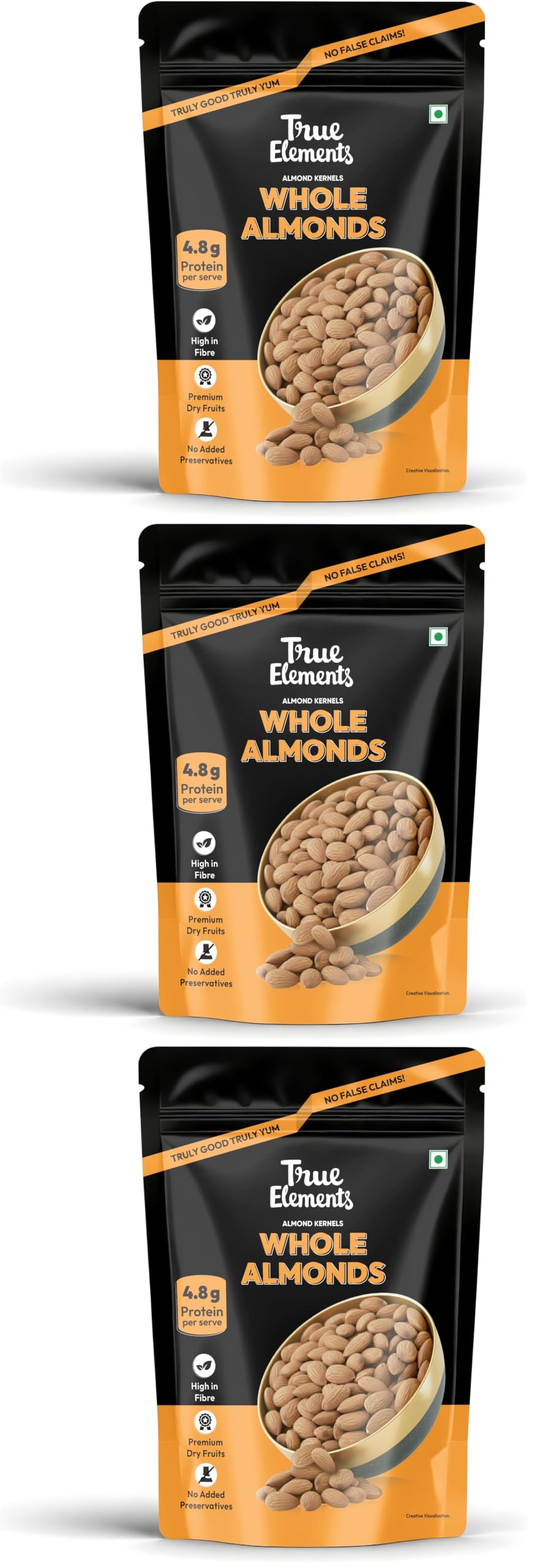 True Elements Whole Amaranth 500gm - Rajgira for Fasting | Rajgira seeds | Gluten Free Atta | High in Fibre and Protein (Pack of 3) — Amazon image 4