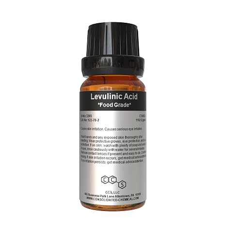 Levulinic Acid Food Grade - High Purity Natural Flavoring & Preservative (30mL (1 Fl Oz))