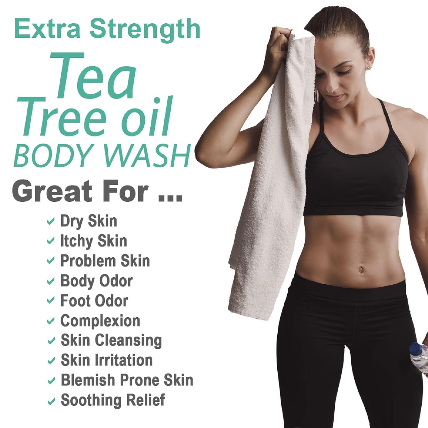 Natural Riches Tea Tree Body Wash for Men & Women,16 fl oz – Full Body Cleanser with Natural Oils, Deodorizing & Soothing Formula for All Skin Types - Image 5