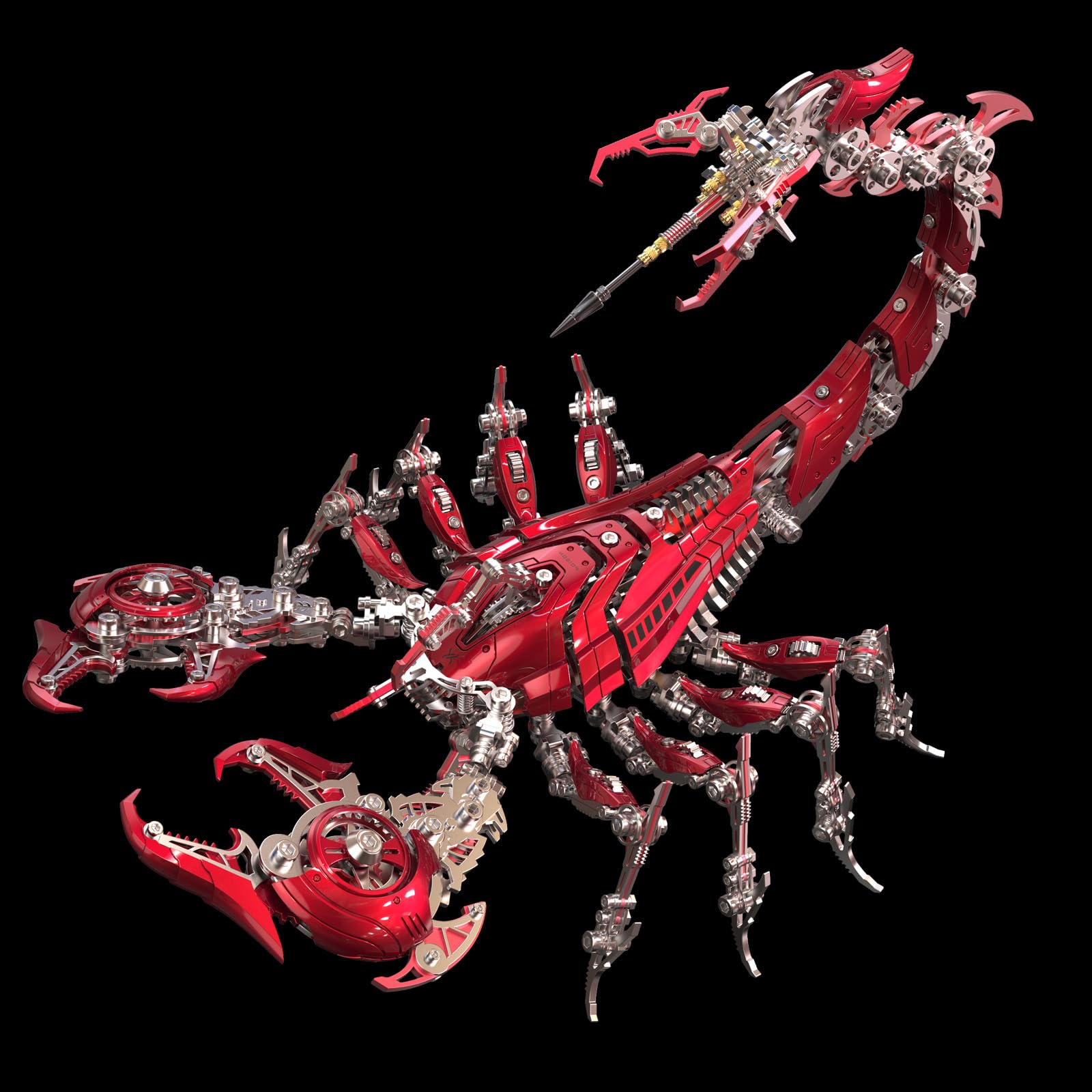Puzzle in metallo 3D Scorpione modellino per adulti, kit di puzzle 3D in metallo fai da te con attrezzi, giocattolo da scrivania per adulti