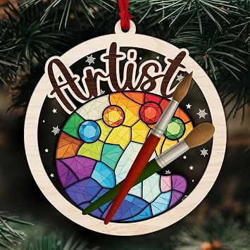 Ornament for Christmas Tree, Xmas Ornaments Keepsakes Tree Hanging Decor Artist 01