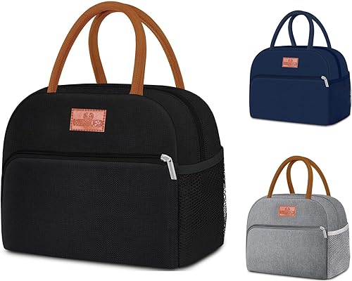 SHEATEE Lonchera aislada de 9.5 L para hombres y mujeres, lonchera grande a prueba de fugas con 3 compartimentos, sin BPA, refrigeración de 8 horas,