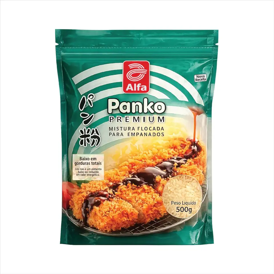 Farinha Panko Premium Flocada Para Empanados 500g - Alfa